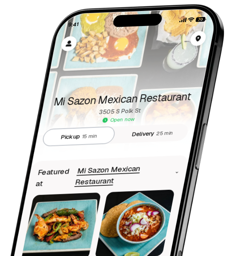 Mi Sazon Mexican Restaurant app preview