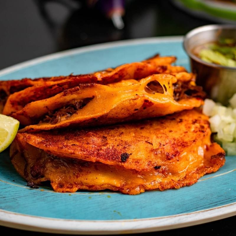 3 Quesabirria Tacos.
