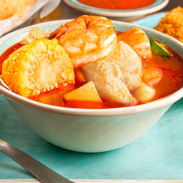 Mixed Soup Fish & Shrimp / Caldo Mixto Pescado y Camarón.