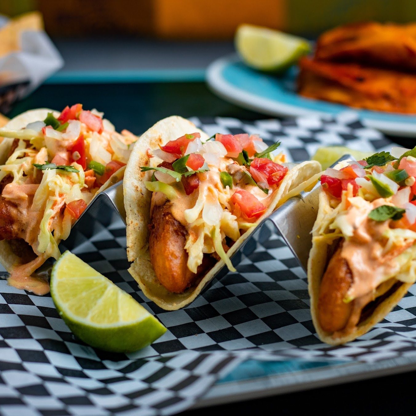 3 Tacos Vallarta - Shrimp / Camarón.