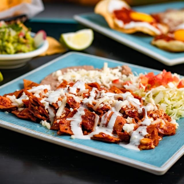 P. Red Chilaquiles / Chilaquiles Rojos.