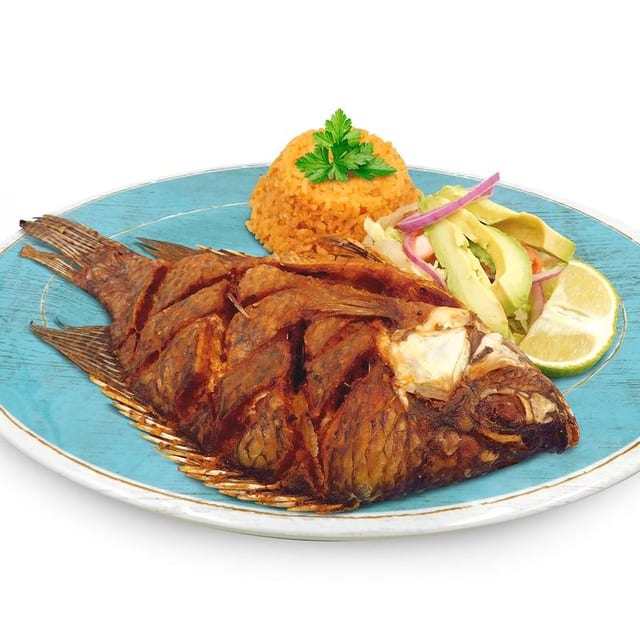 P. Whole Fried Fish / Mojarra.