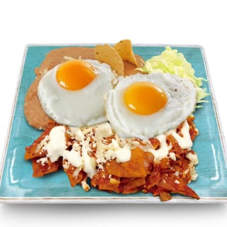 P. Chilaquiles Rojos c/HUEVO